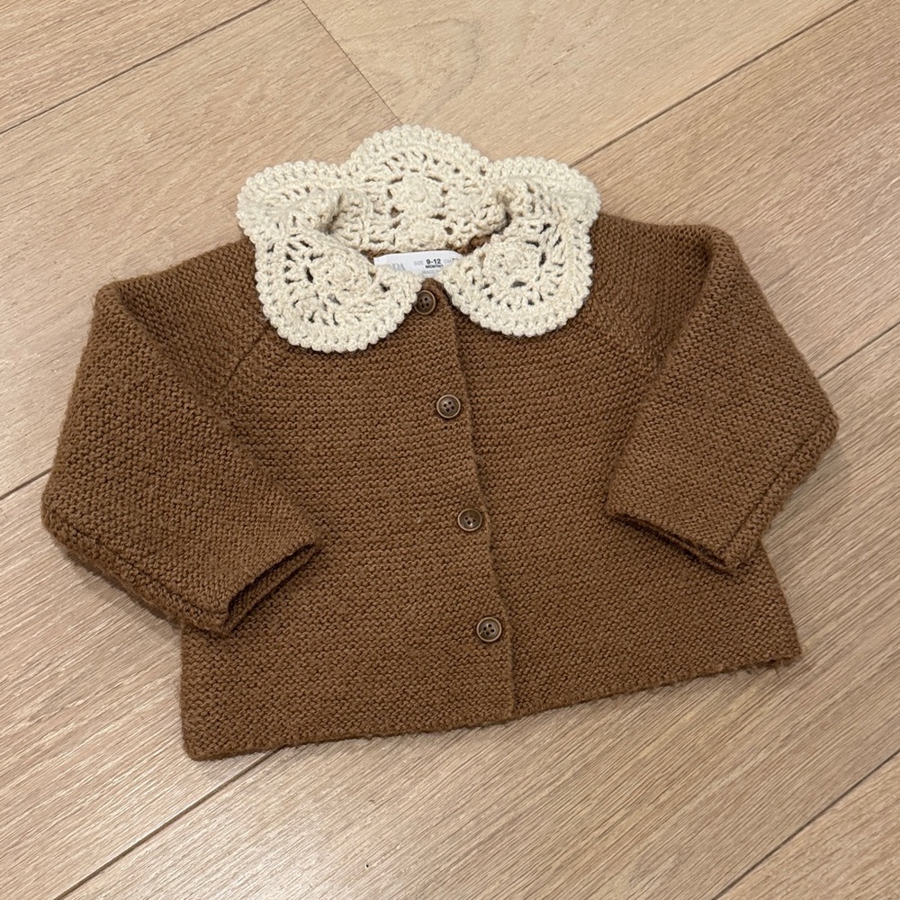 Zara Knit and Crochet Cardigan